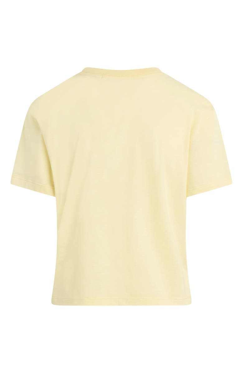 Favorite Daughter Cropped Collegiate Tee, Alternate, color, Moonbeam W/ Navy