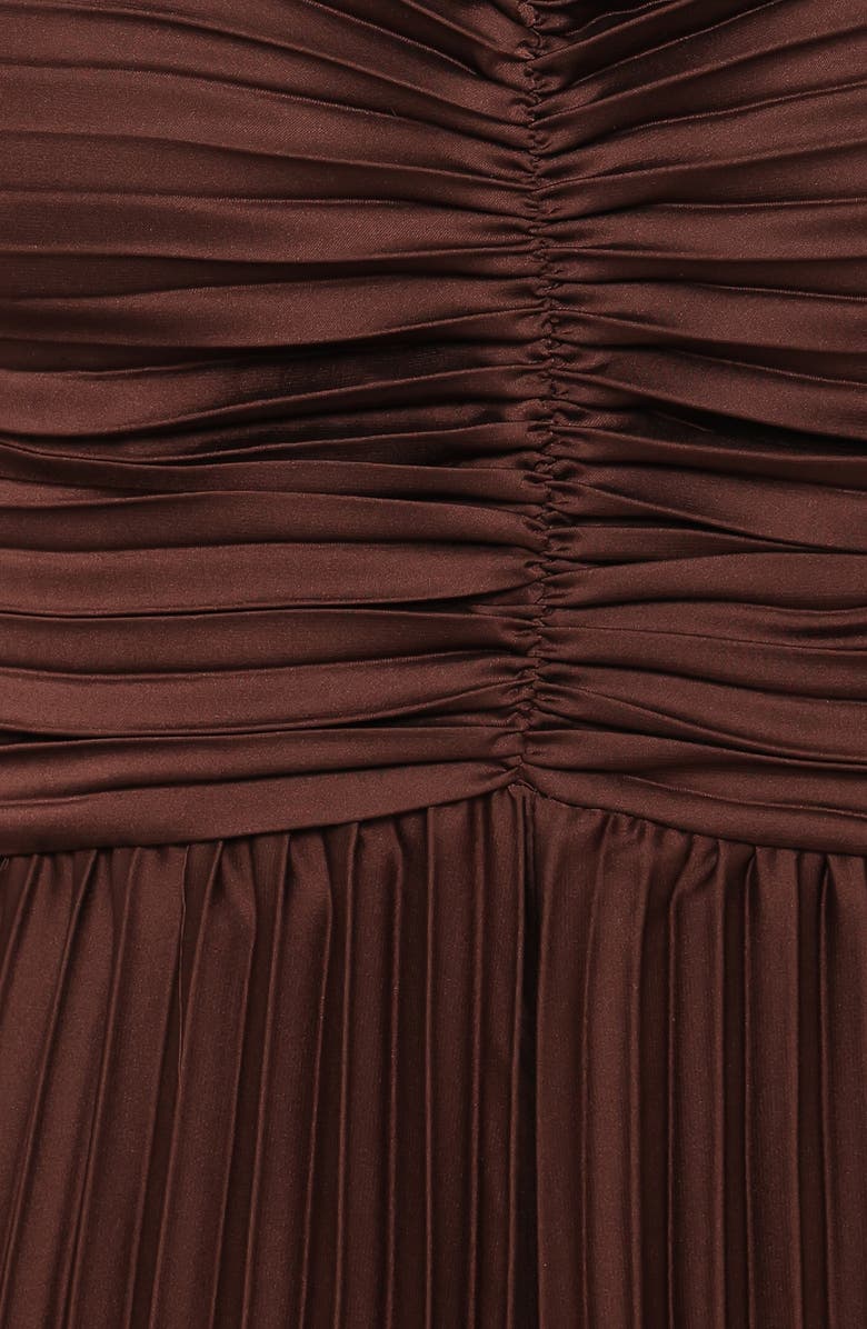 Petal & Pup Angelique Pleated Jumpsuit, Alternate, color, Chocolate Brown
