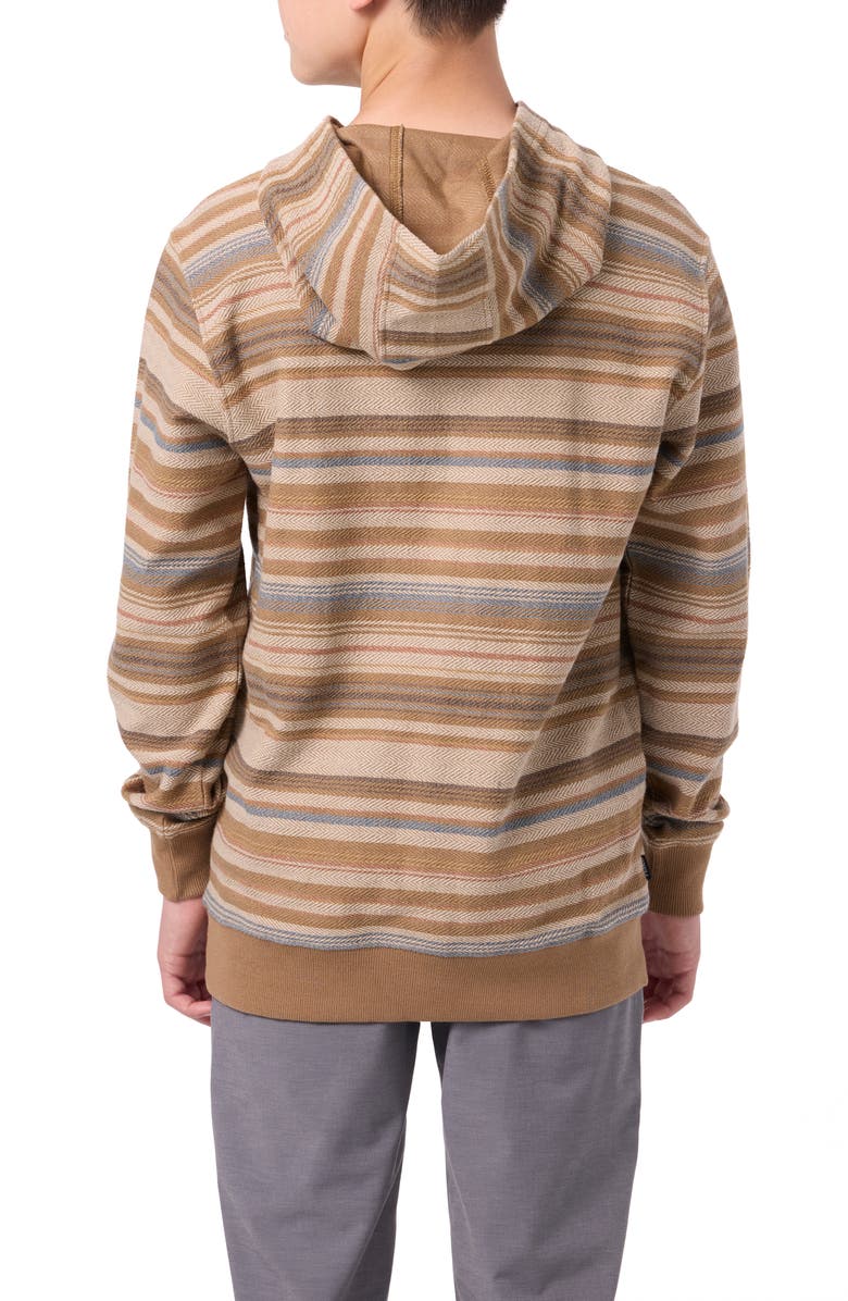 O'Neill Kids' Bavaro Stripe Hoodie, Alternate, color, Dark Khaki