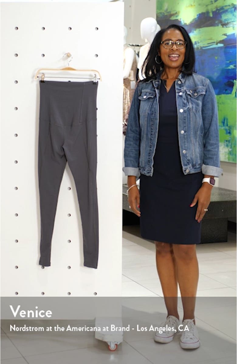 High Waist Full Length Maternity Leggings, sales video thumbnail