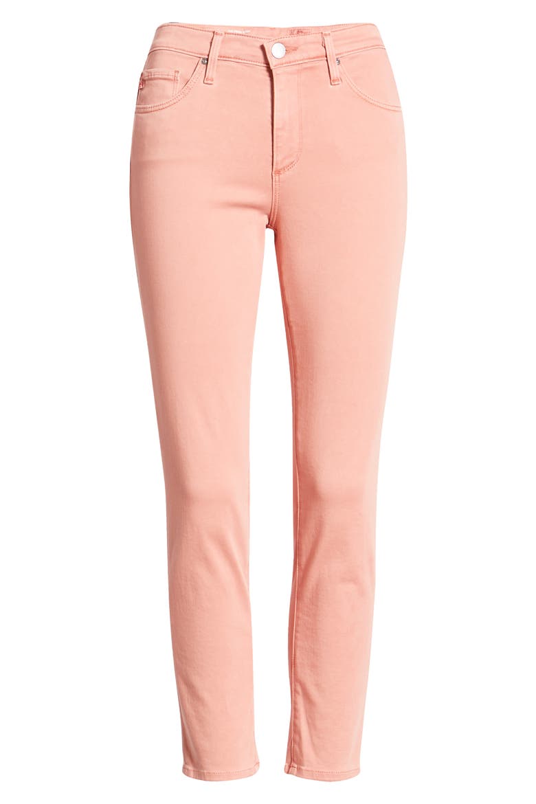 The Prima Mid Rise Crop Cigarette Jeans, Alternate, color, SULFUR PINK AST