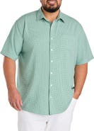 Harbor Bay by DXL Big & Tall Small Plaid Microfiber Sport Shirt V2