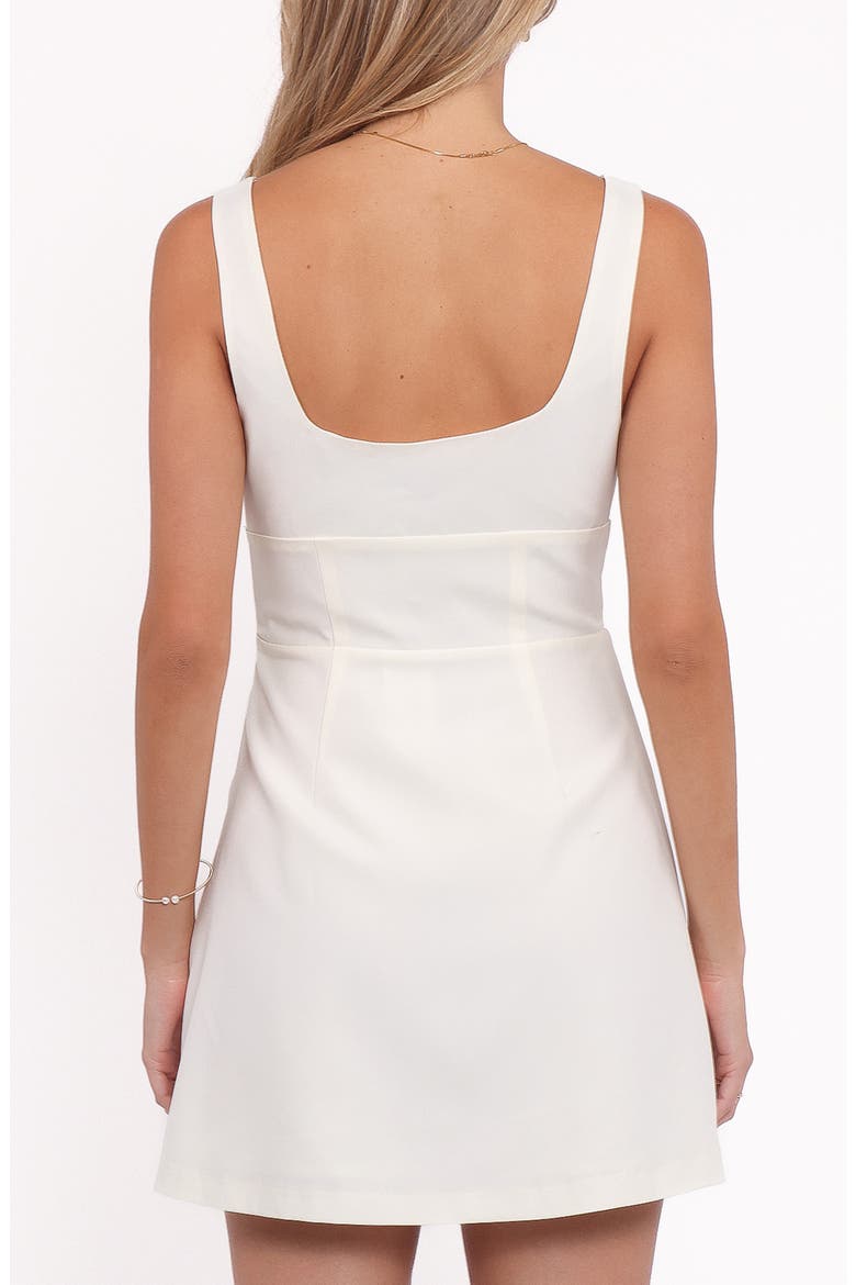 Emer Bow Sleeveless Minidress, Alternate, color, CREAM