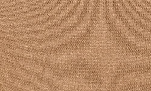Ellen Tracy Geometric Trim Turtleneck Sweater In Brown