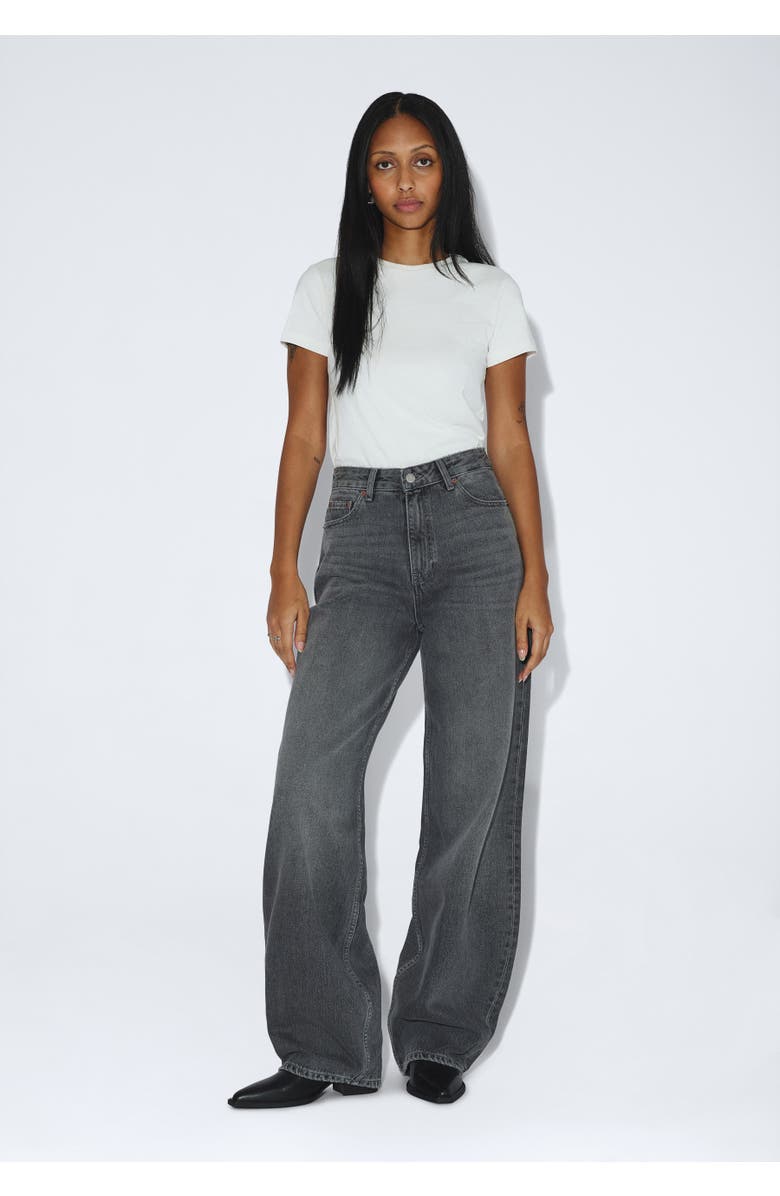 Dr. Denim Donna High Relaxed Jeans, Main, color, Mid Grey Used