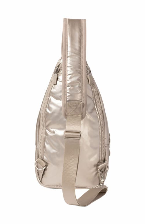 Baggallini Central Park Sling Bag In Gold