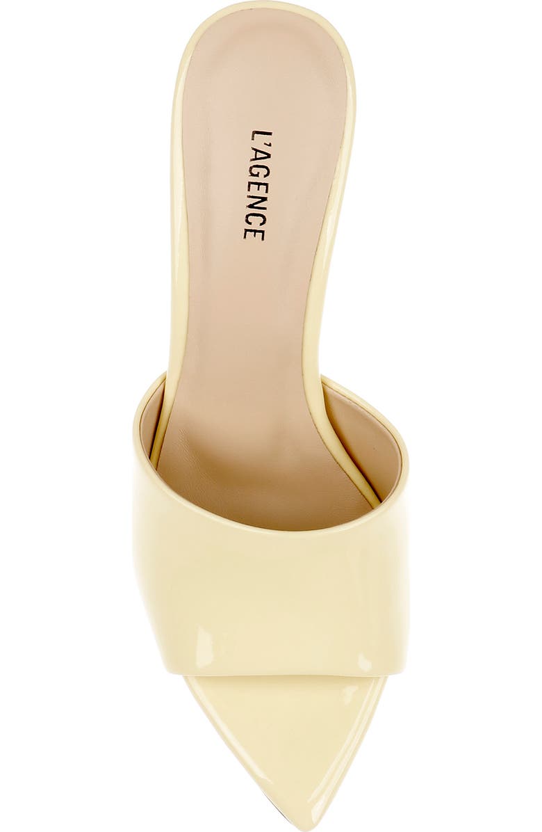 L'AGENCE Lolita VII Slide Sandal, Alternate, color, Yellow Patent
