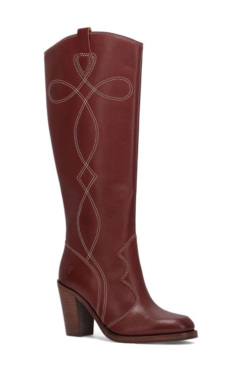 Corinne Knee High Western Boot (Women)
