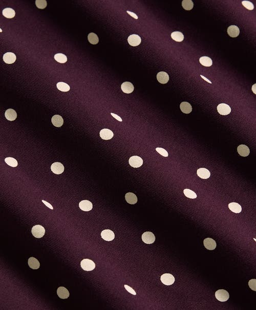 Pact Fit & Flare Signature Scoop Dress In Purple