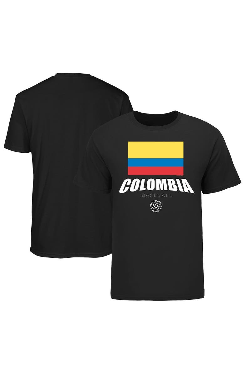 Legends Merchandise Men's LEGENDS Black Colombia Baseball 2023 World Baseball Classic Federation T-Shirt, Alternate, color, 