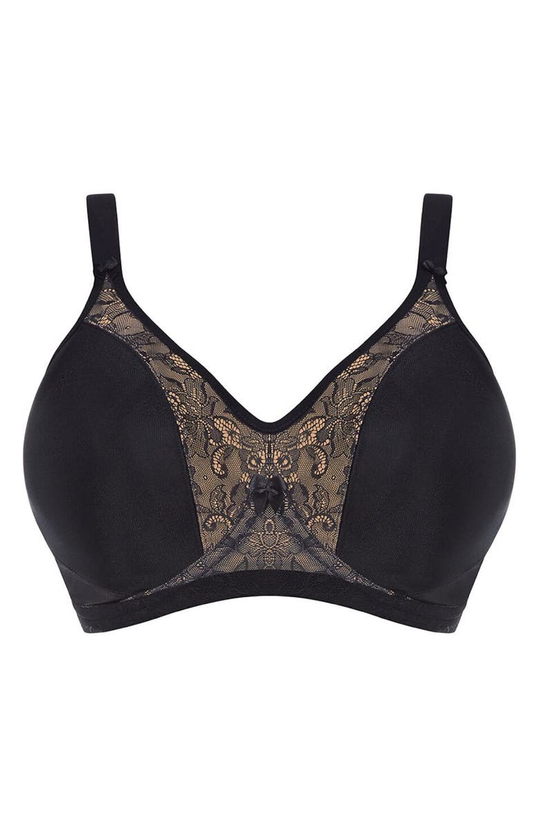 Goddess Yvette Full Figure Molded Underwire Bra, Alternate, color, Black