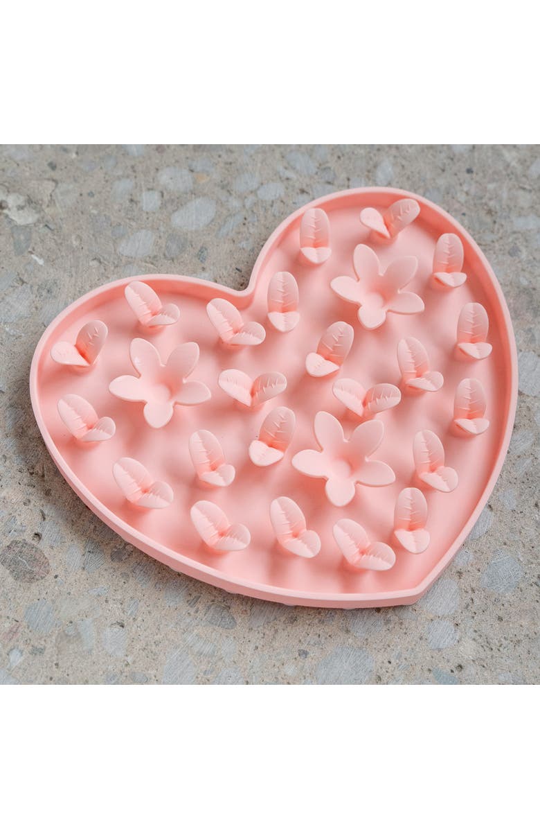 Dexypaws Enrichment Snuffle Mat Textured Dog Feeding Pad, Alternate, color, Pink