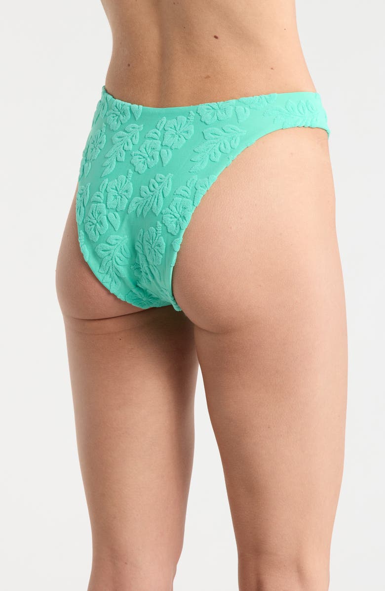 Dippin Daisys Dive In High Waist Bikini Bottoms, Alternate, color, Aqua Green
