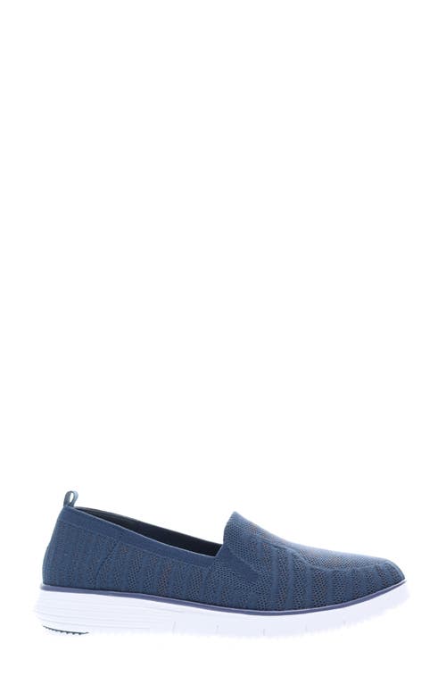 Propét Travel Fit Womens Comfort Slip-on Sneakers In Navy/grey
