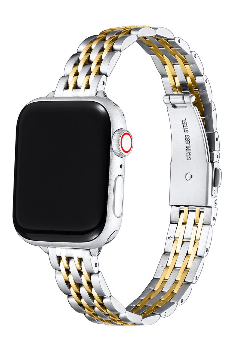 Skinny Link Stainless Steel Watchband, Main, color, GOLD