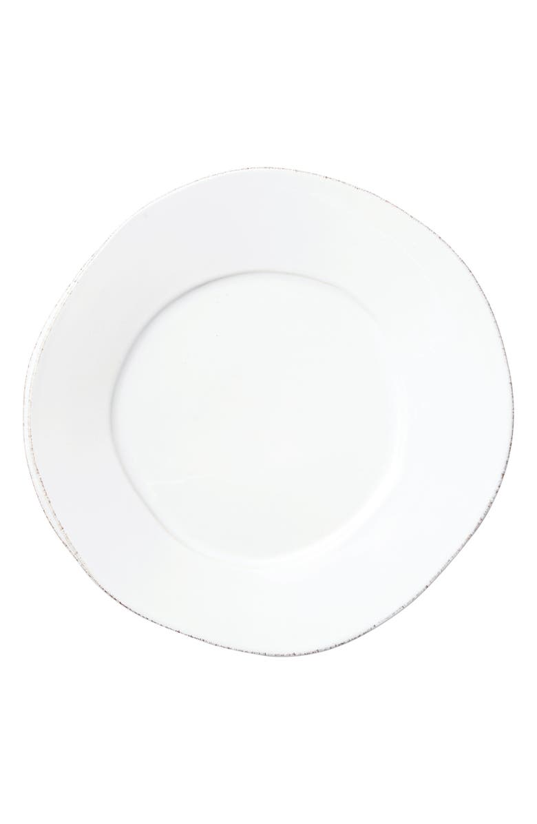 VIETRI Lastra White American Dinner Plate, Main, color, White