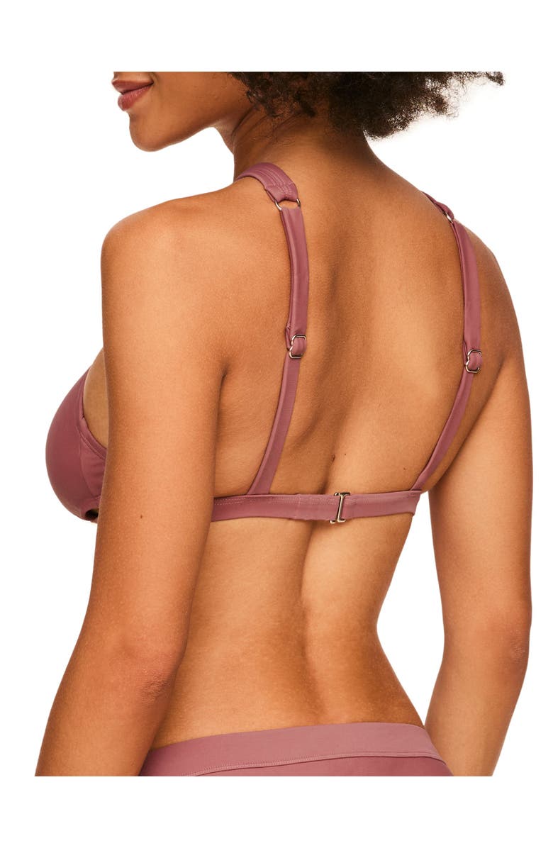 Adore Me Demi Swimwear Bra, Alternate, color, Dark Pink