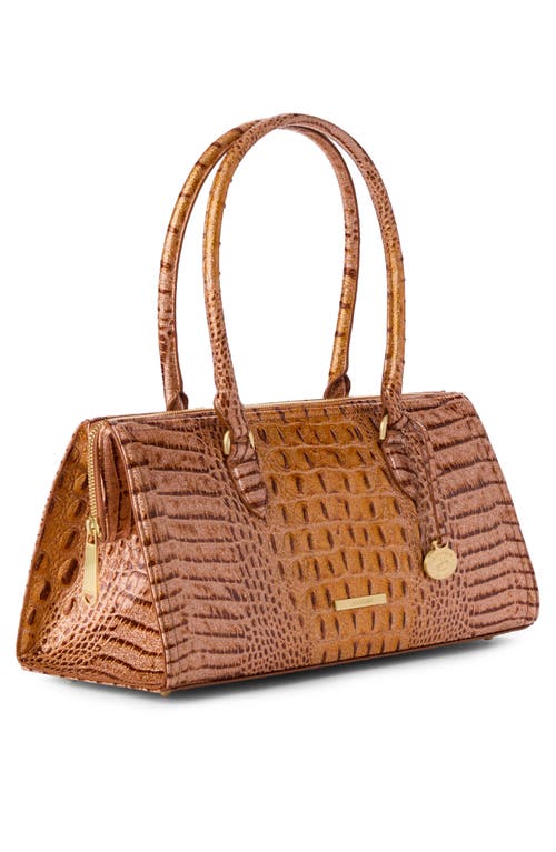 Brahmin Sophia Croc Embossed Leather Satchel