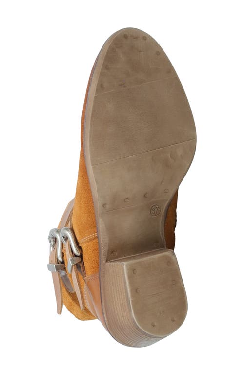 Miz Mooz Dayla Moto Bootie In Wheat Suede