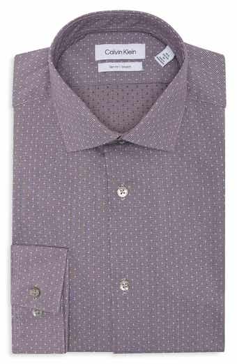 Slim Fit Stretch Patterned Shirt