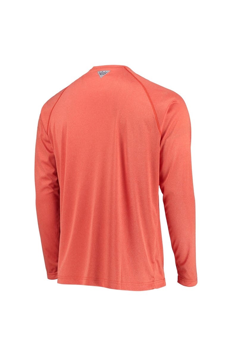 Columbia Men's Columbia Orange Clemson Tigers Terminal Tackle Omni-Shade Raglan Long Sleeve T-Shirt, Alternate, color, 