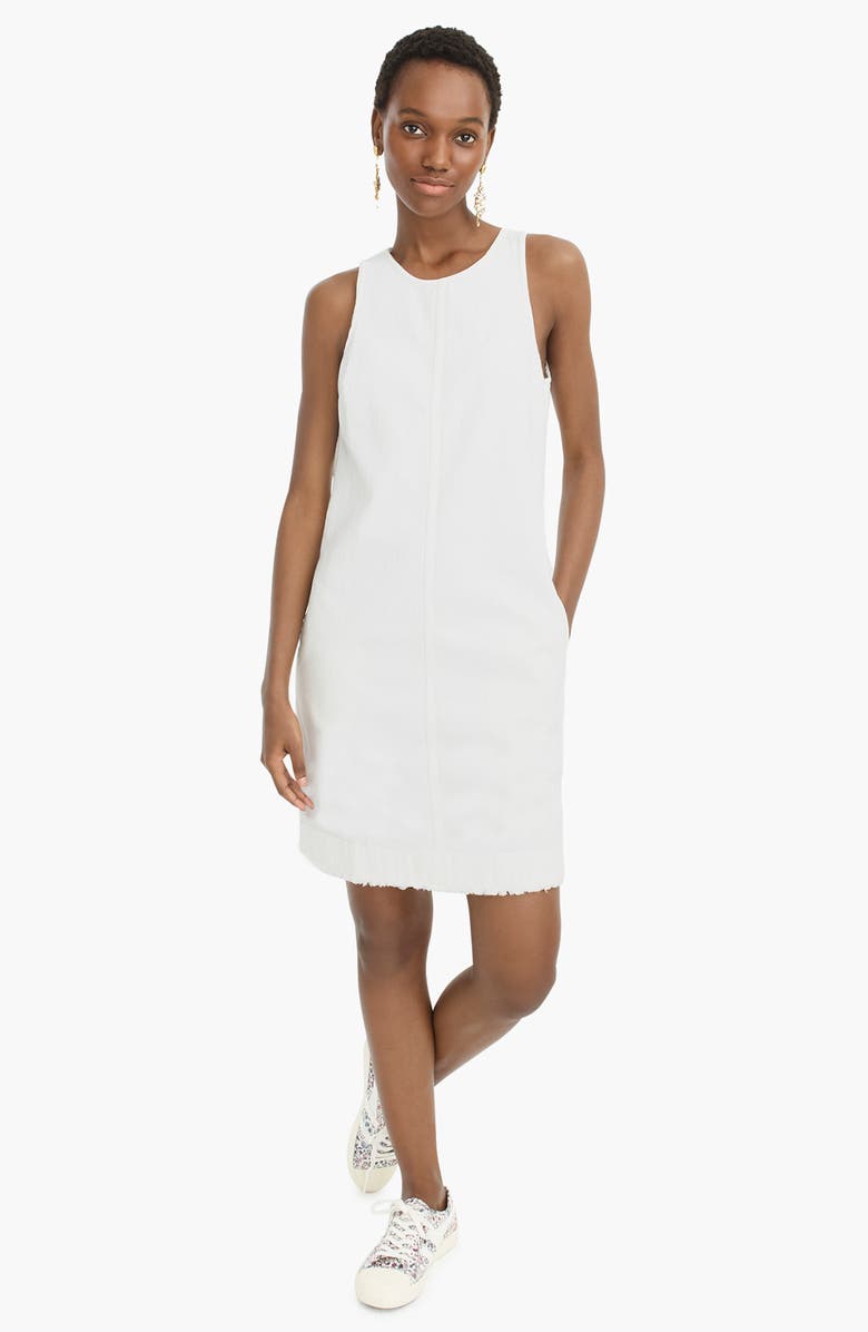 J.Crew Denim Shift Dress, Alternate, color,