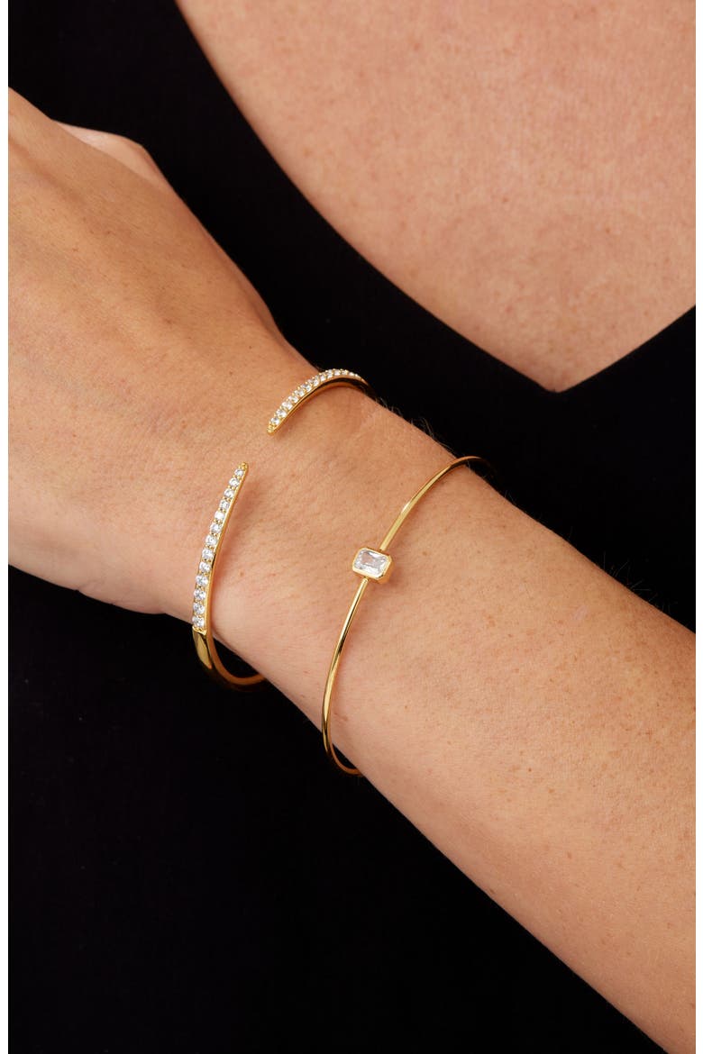 Duo Cuff Bracelet Set, Alternate, color, YELLOW