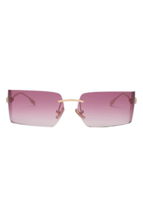 x Monet Moneybag$ 58mm Rimless Square Sunglasses