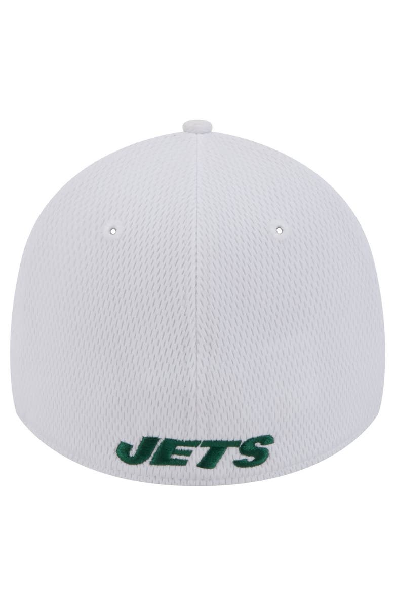New Era Men's New Era White New York Jets Active 39THIRTY Flex Hat, Alternate, color, White
