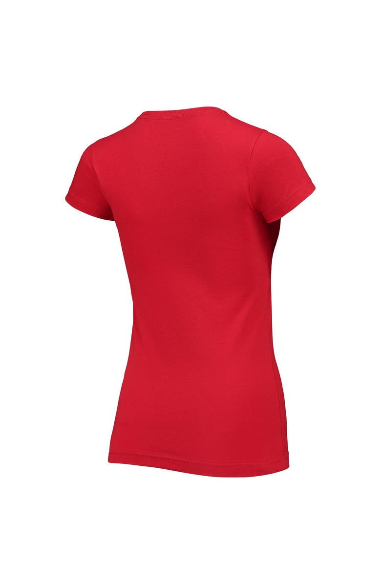 Outerstuff Women's Red Team USA Swimming Wordmark T-Shirt, Alternate, color,