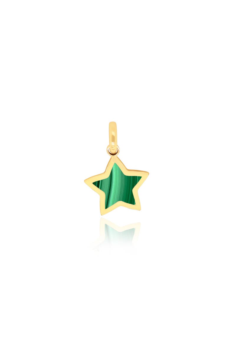 The Lovery Fine Jewelry Malachite Star Charm, Main, color, Malachite