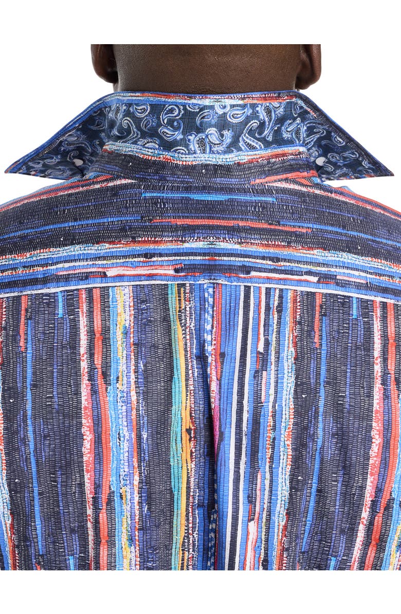 Robert Graham Big & Tall Baja Sport Shirt, Alternate, color, Multi