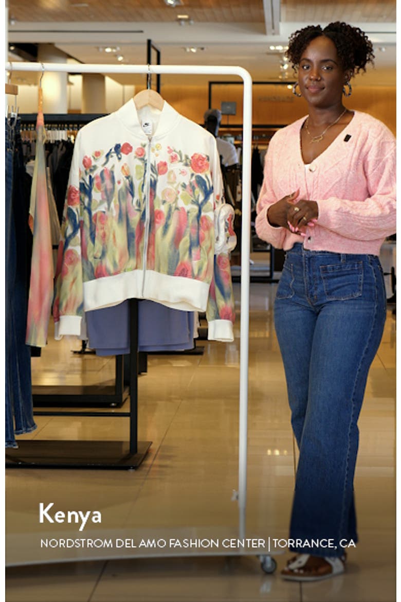 Sportswear Ady Floral Zip-Up Bomber Jacket video