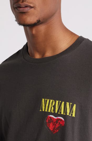 Merch Traffic Nirvana Heart Shaped Box Logo Cotton Graphic T