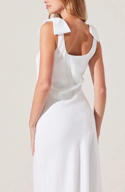Astr The Label Kateleya Bow Strap Dress In White
