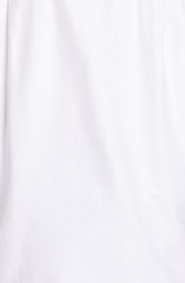 Max Mara Cape Sleeve Cotton Button-Up Shirt, Alternate, color, Bianco Ottico