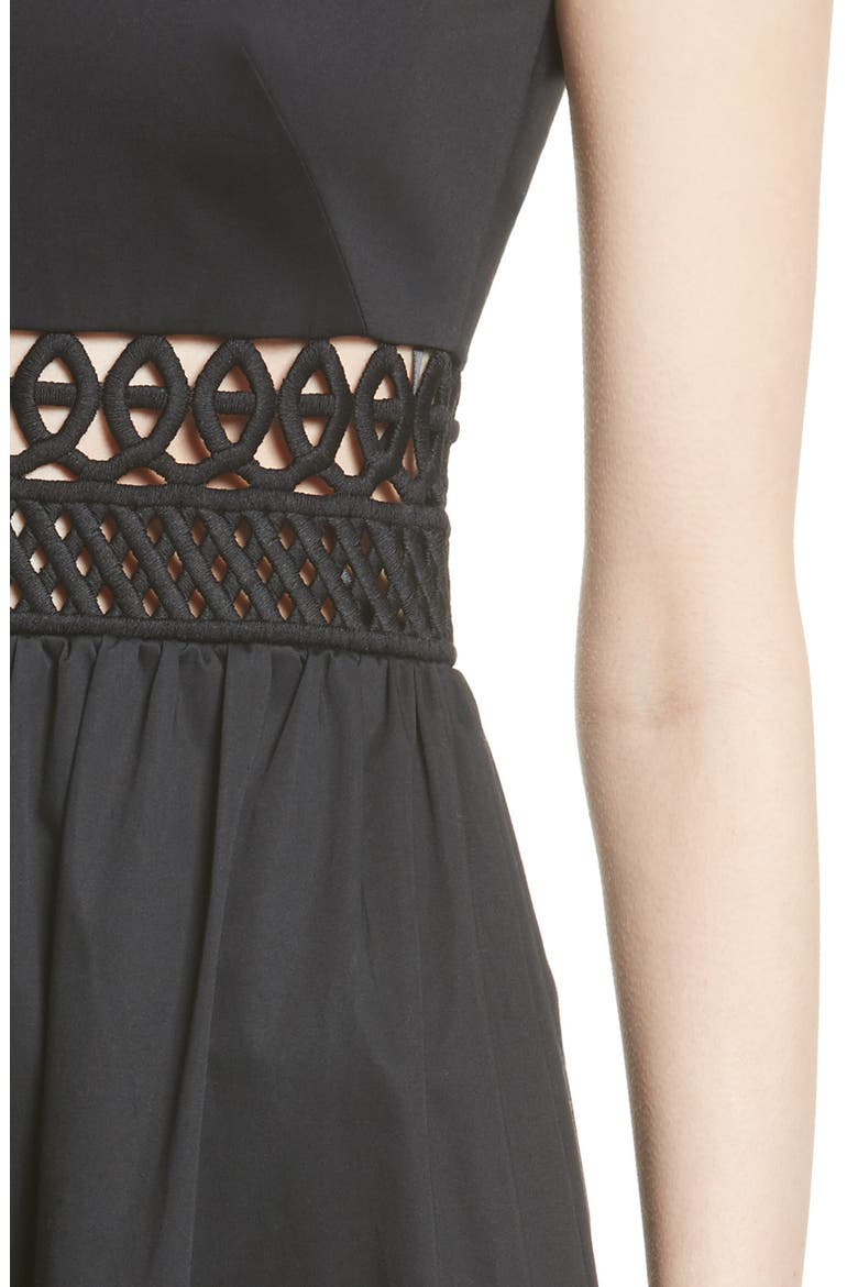 Dayzey Fit & Flare Dress, Alternate, color, BLACK
