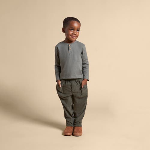 Modern Moments™ By Gerber Henley Shirt & Pant Set In Dark Green