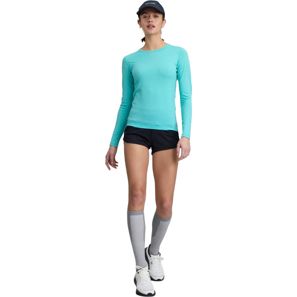COZY ZERO Women's 100% Merino Lightweight Soft L/S Crew in Turqoise  product