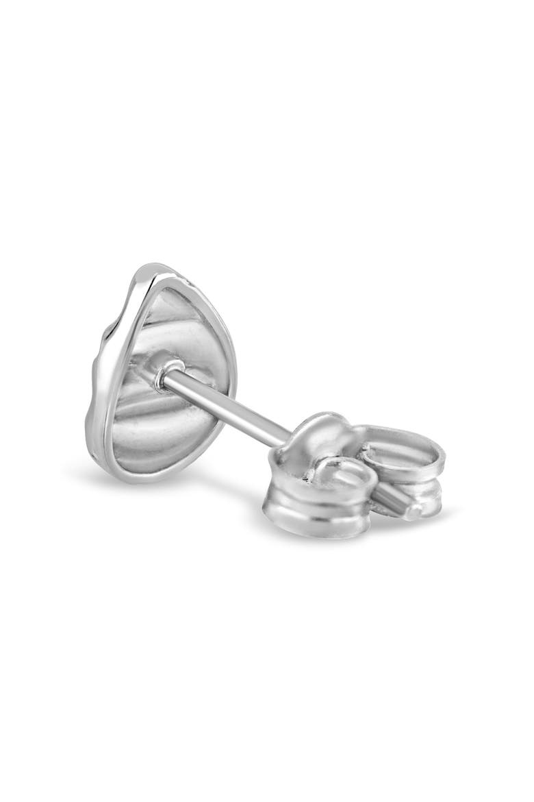 14K White Gold Textured Teardrop Stud Earrings, Alternate, color, 14K WHITE GOLD