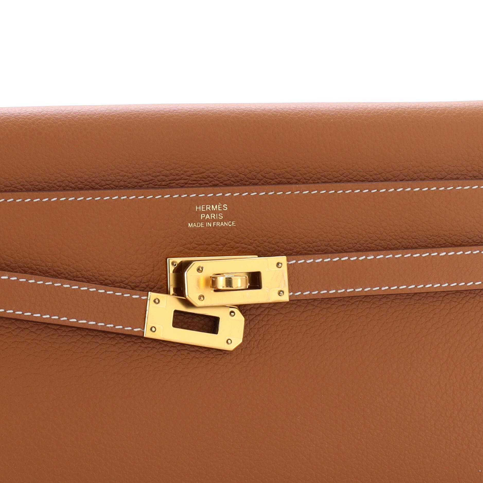 Pre-Owned Hermes Kelly To Go Wallet Evercolor, Alternate, color, 