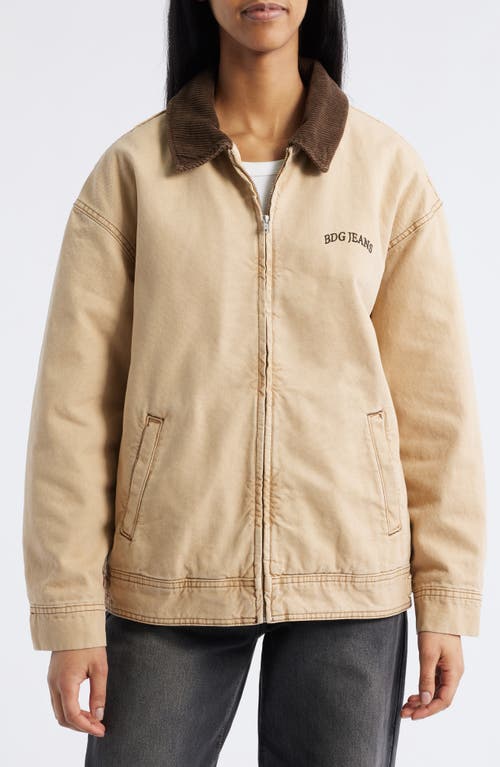 Bdg Urban Outfitters Dex Corduroy Collar Canvas Jacket