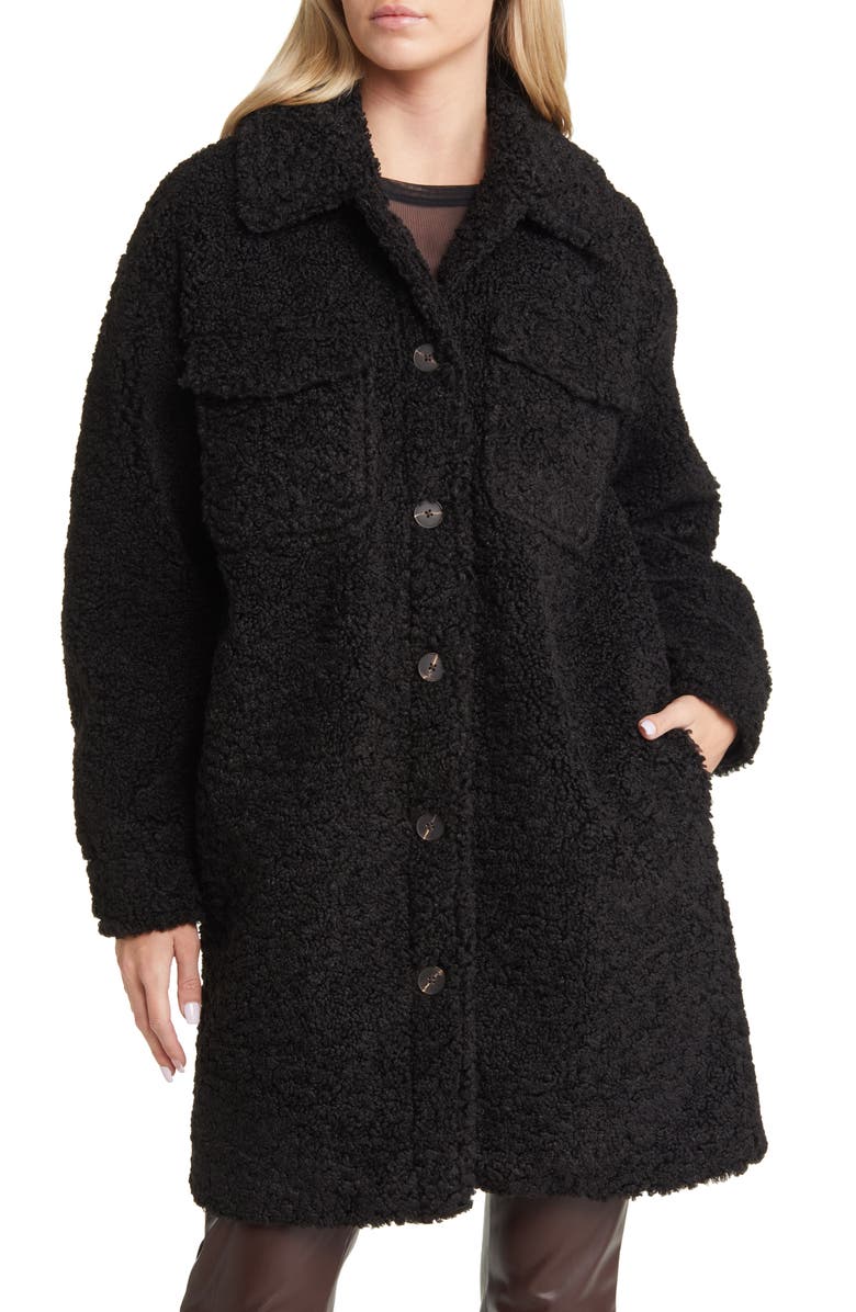 VERO MODA Kyliefilucca Long Teddy Coat, Alternate, color, 