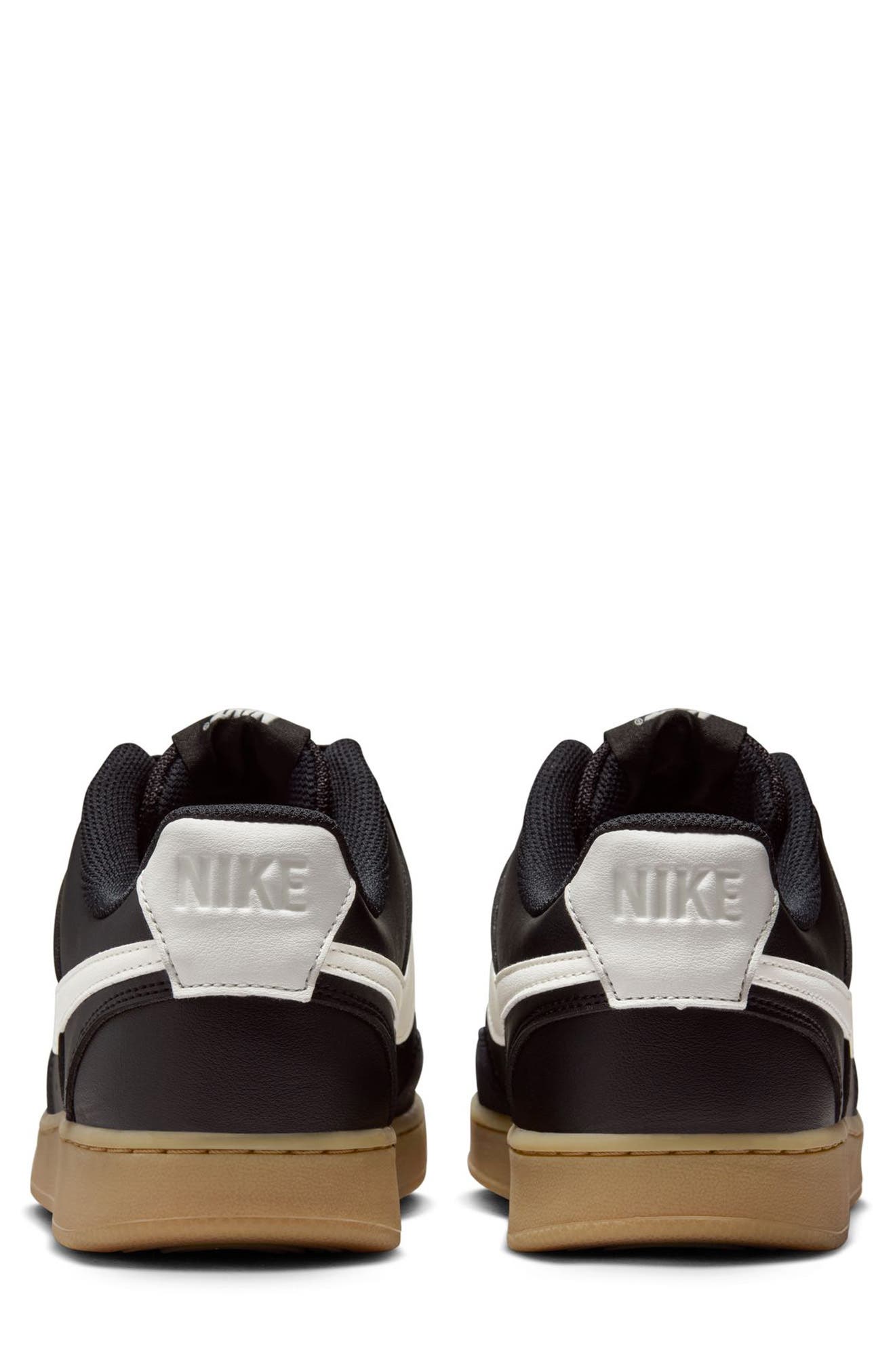 Nike Court Vision Low Sneaker, Alternate, color, Black/ Gum Light Brown