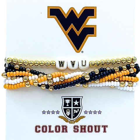 West Virginia Lucky 7 Bracelet Set