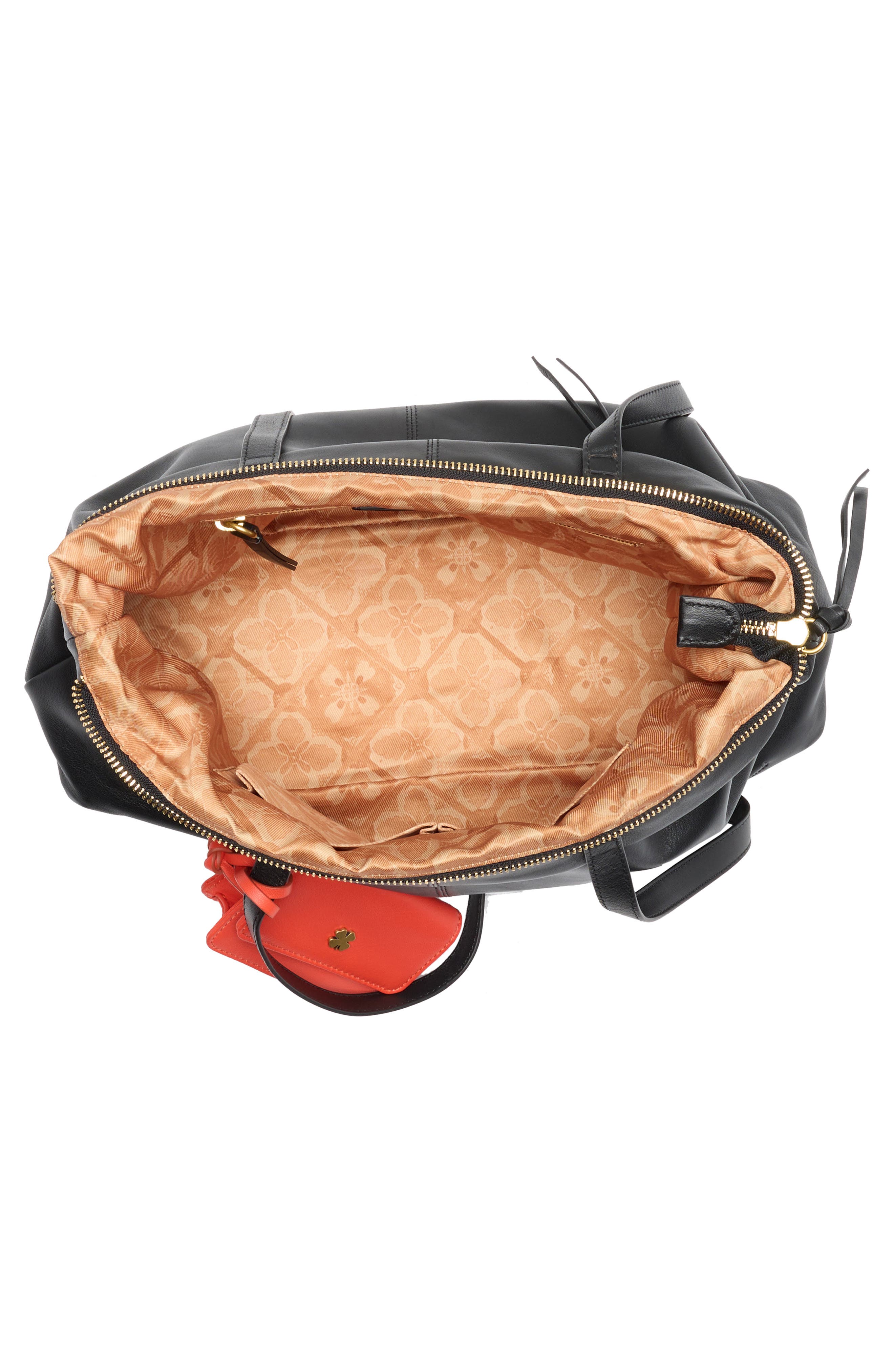 Lucky Brand Tess Leather Tote Bag, Alternate, color, Black