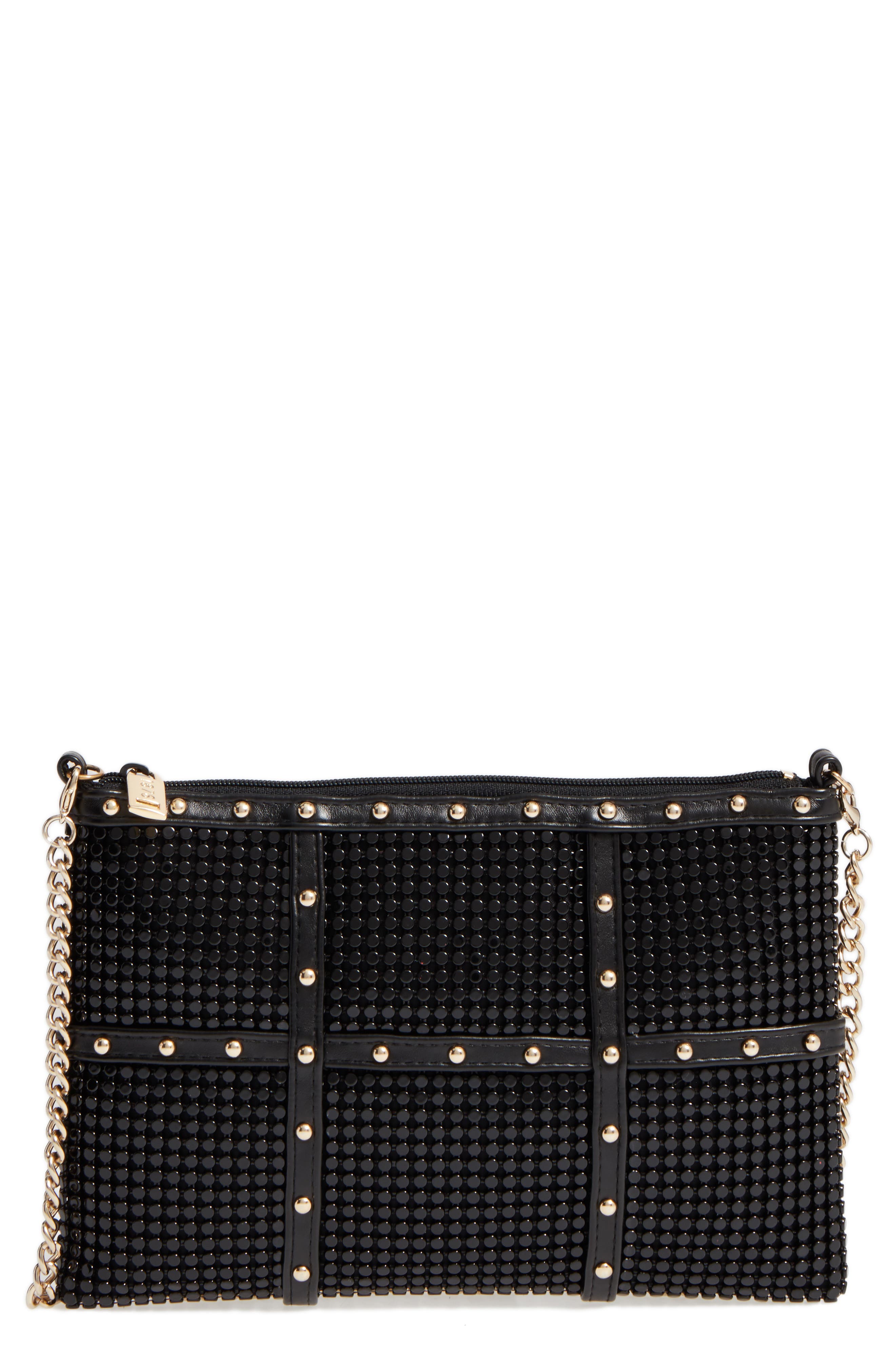 Whiting & Davis Studded Crossbody Clutch, Main, color, 