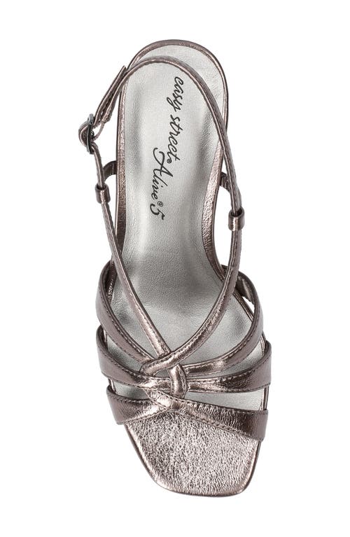 Easy Street Valorie Slingback Platform Sandal In Multi