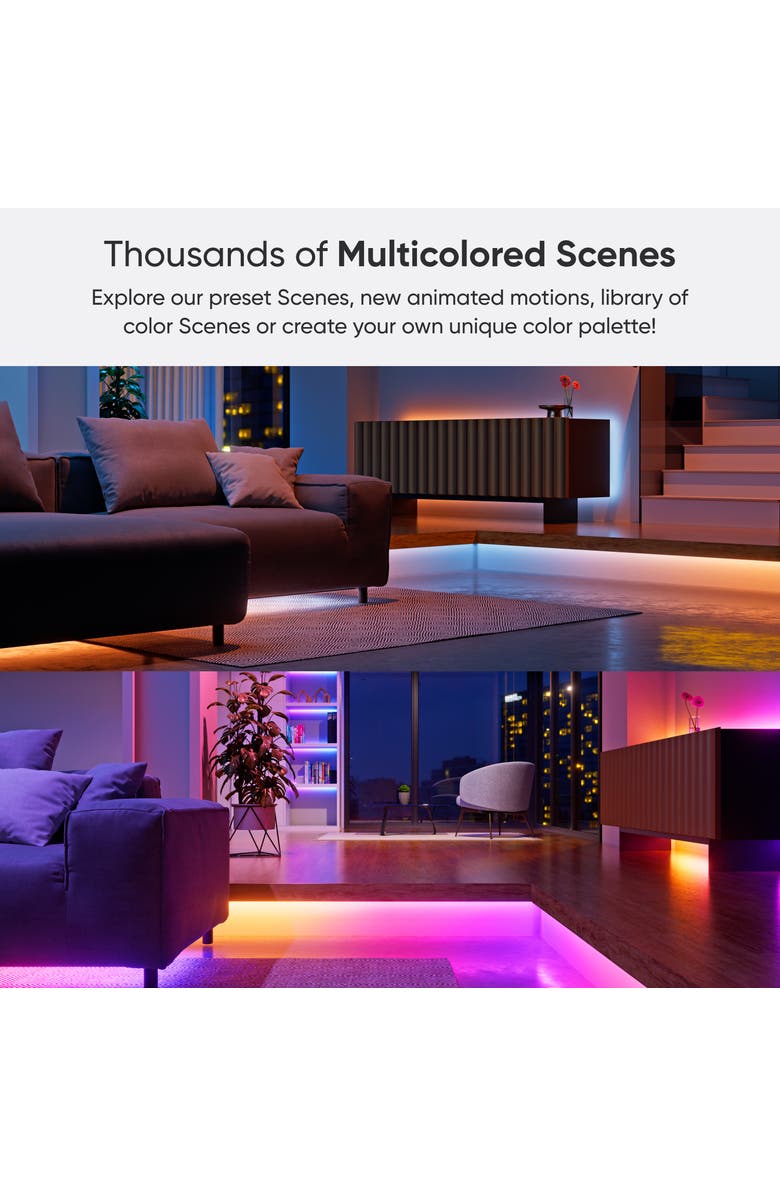 Nanoleaf Matter Smart Multicolor HD Lightstrip 16.4ft, Alternate, color, Multicolor