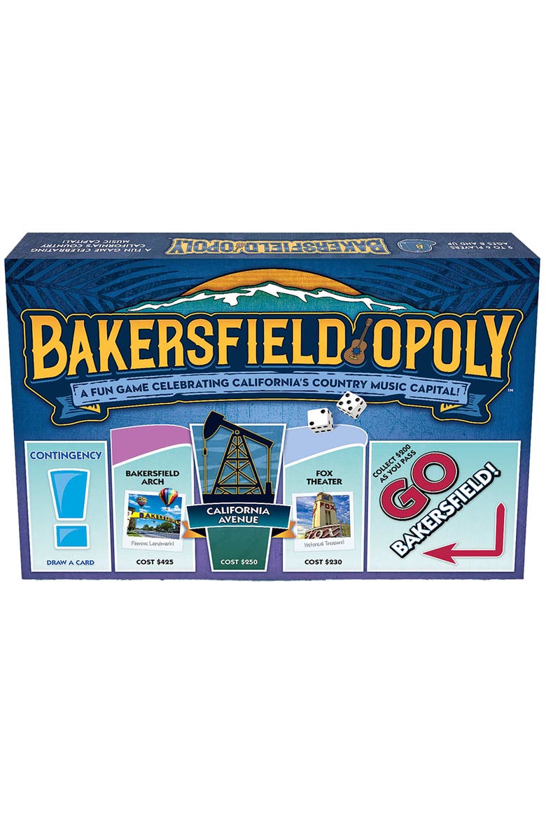 Bakersfield Opoly Board Game, Main, color, Multicolored